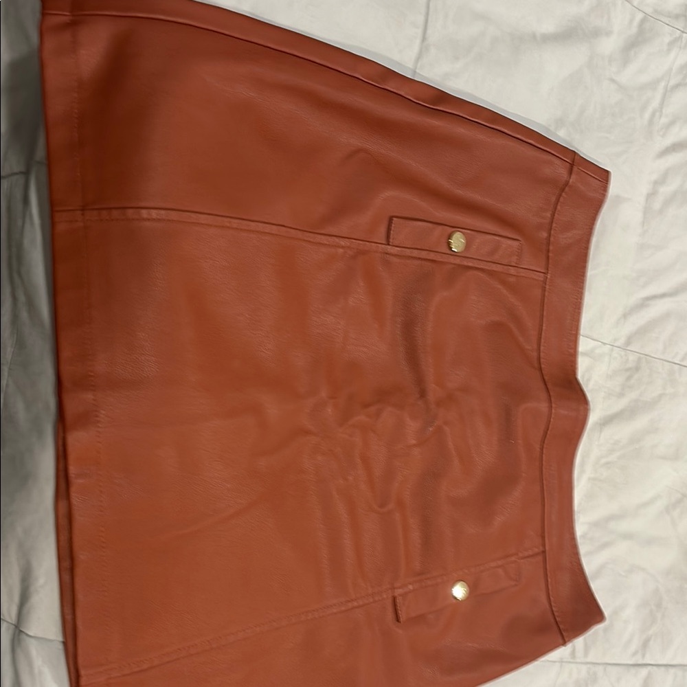 LOFT Women's Midi Skirt in Rust